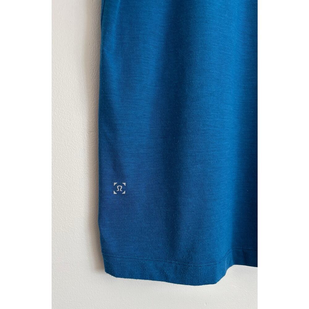 Royal Blue Men's Lululemon Cotton Polo Shirt M - Picture 5 of 5